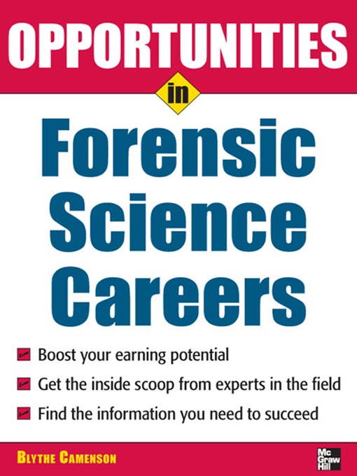 Title details for Opportunities in Forensic Science by Blythe Camenson - Available